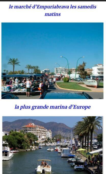 Le Canola Empuriabrava Port - 45M2 - Vue Piscine - Plage Centrale 500M- Parking Prive Gratuit エクステリア 写真